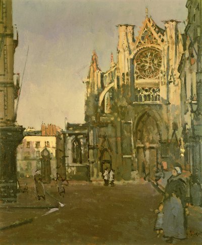 St. Jacques Kerk, Dieppe door Walter Richard Sickert